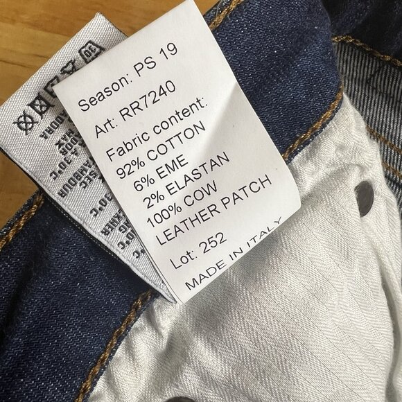 R13 Jeans Alison Skinny Camden Barbed Wire Rips Distressed Made In Italy Size 27 - Picture 10 of 13